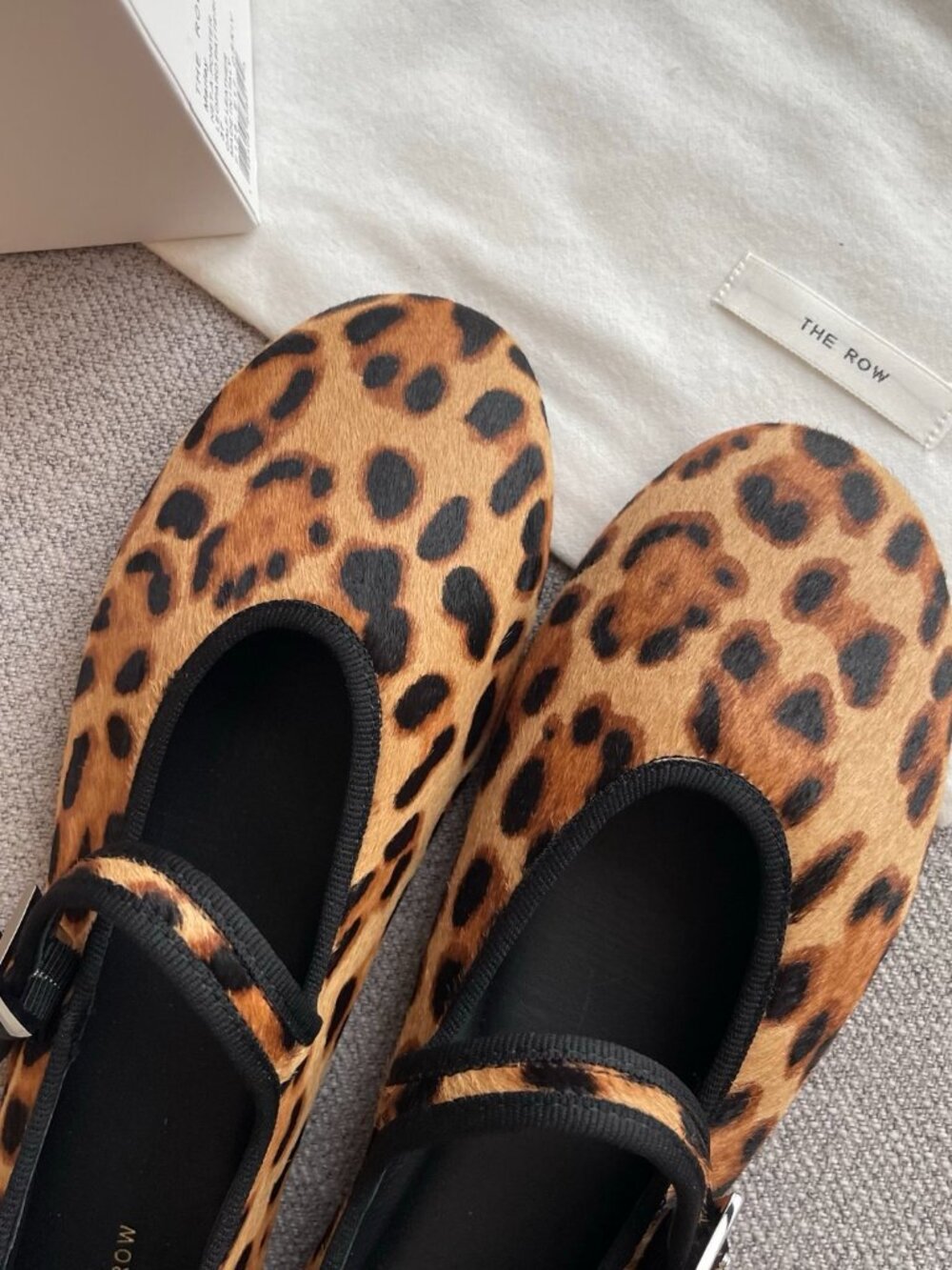 The Row Leopard-Print Calf Hair Mary Jane Flats - Picture 7 of 8